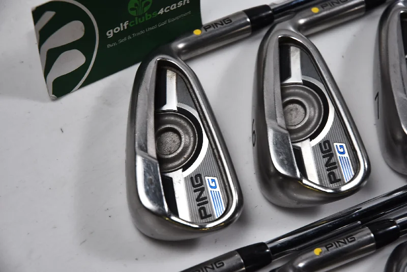 Ping G Series Irons / 5-PW+SW / Yellow Dot / Regular Flex Ping AWT 2.0 Shafts