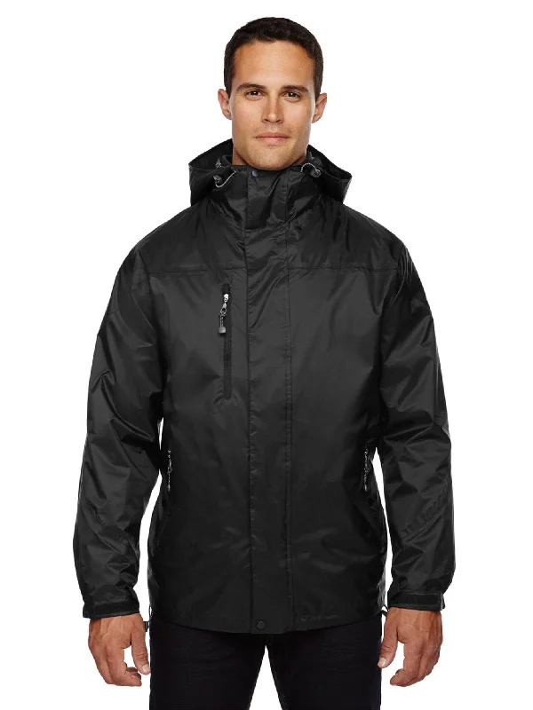 North End Mens 3-In-1 Techno Performance Hooded Jacket