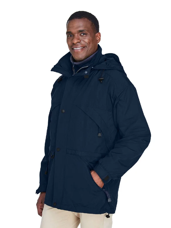 North End Mens 3-In-1 Techno Series Parka With Dobby Trim