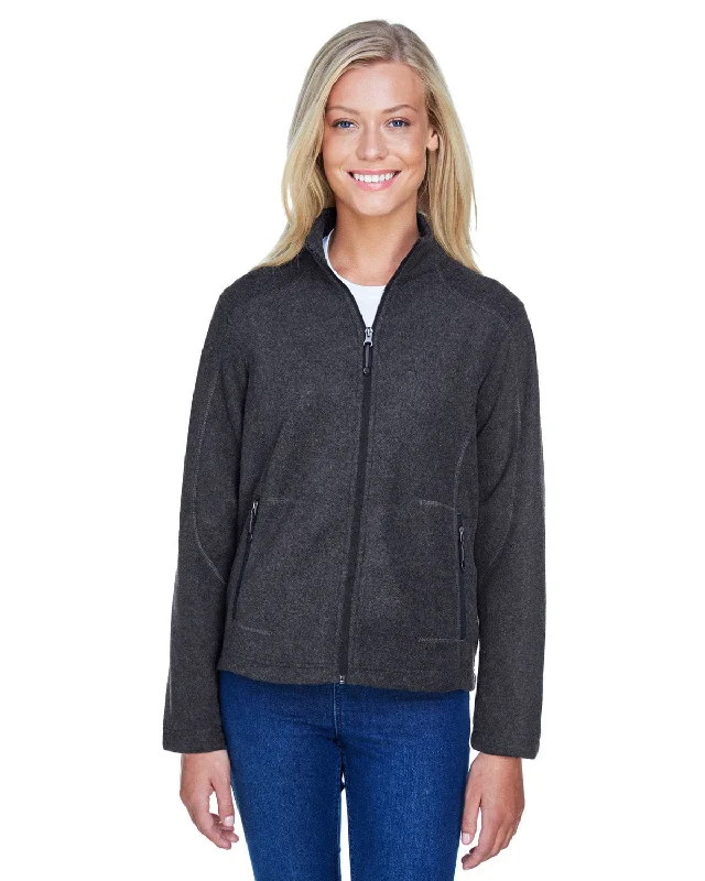 North End Voyage Ladies Fleece Jacket | Heather Charcoal