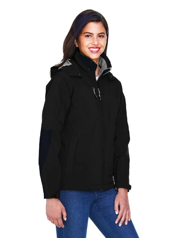 North End Glacier Ladies Insulated Soft Shell Jacket With Detachable Hood