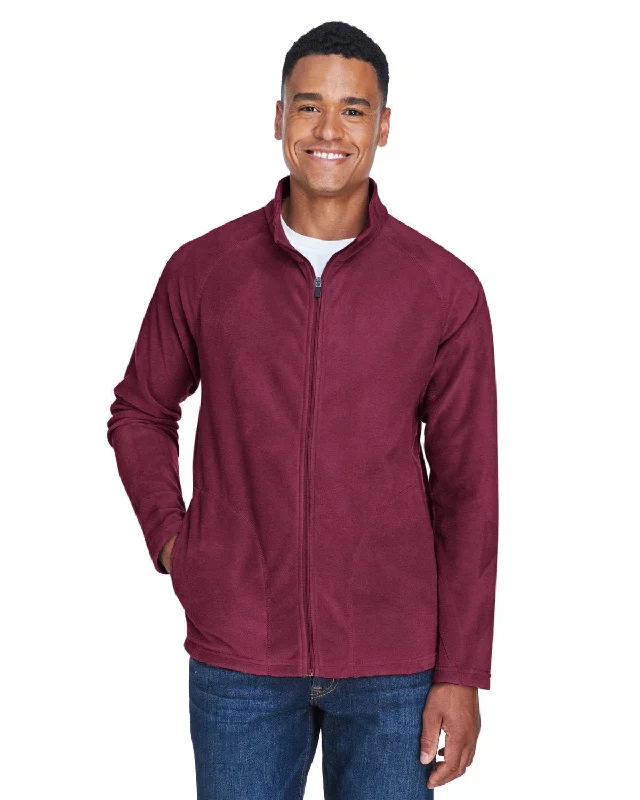 Team 365 Mens Campus Microfleece Jacket | Sport Maroon