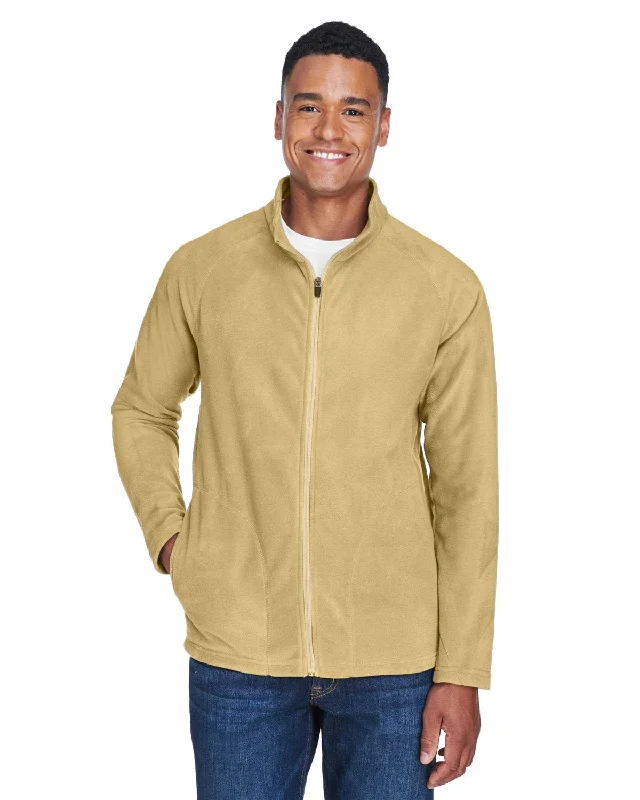 Team 365 Mens Campus Microfleece Jacket | Sport Vegas Gold