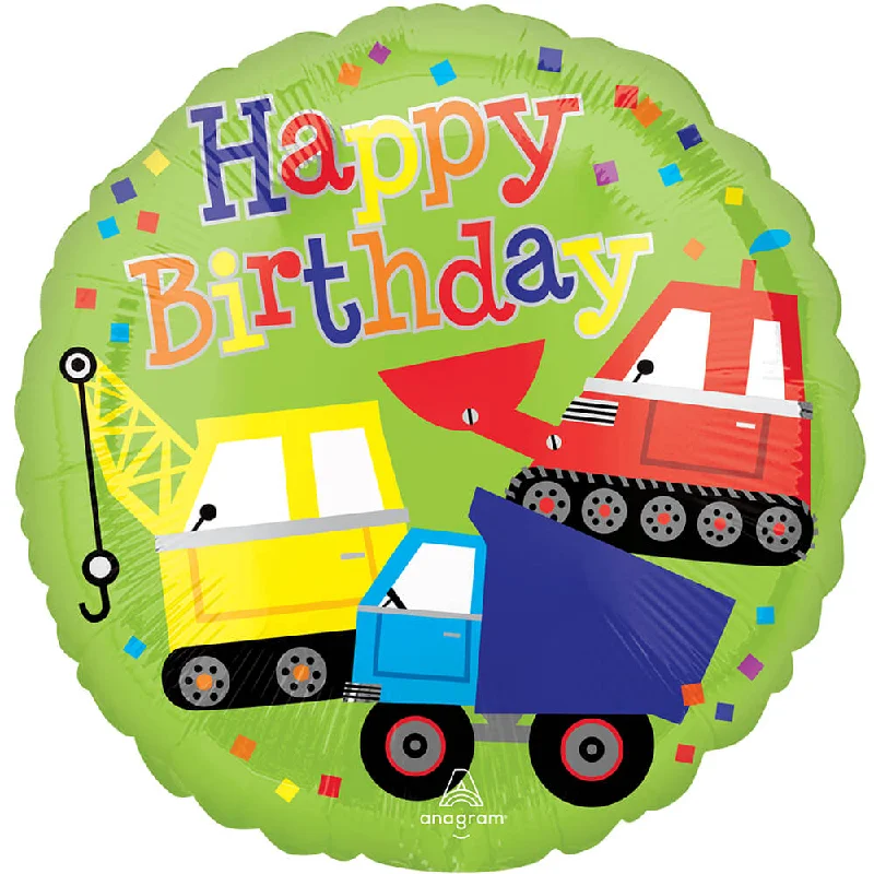 17 inch HAPPY BIRTHDAY TRUCKS