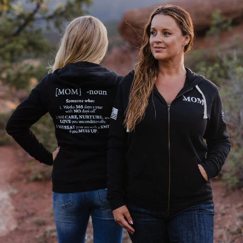 Women's Mom Defined Full-Zip Hoodie - Black