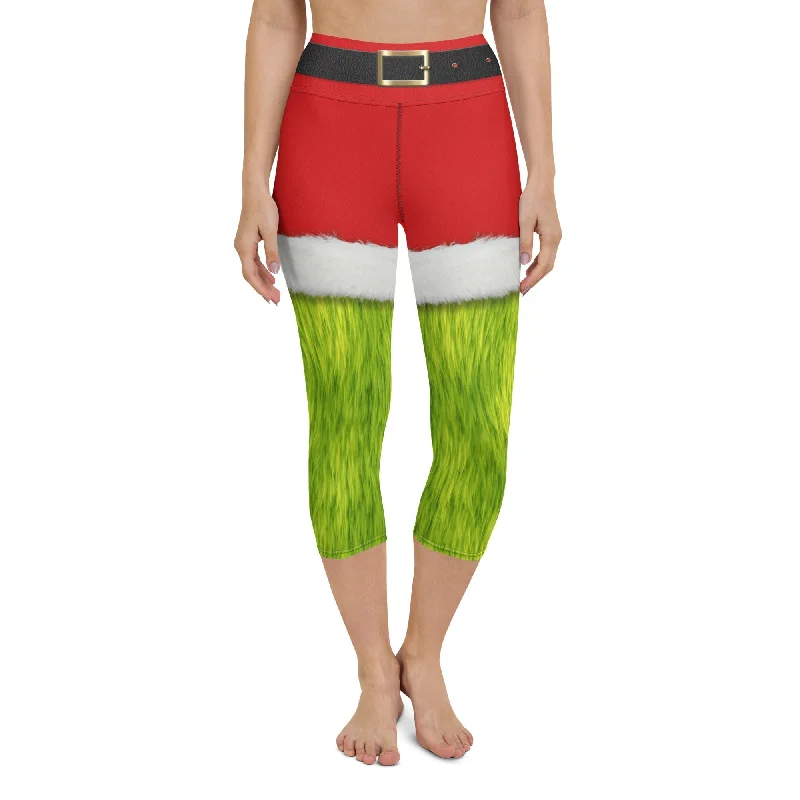 Grumpy Christmas Yoga Capris