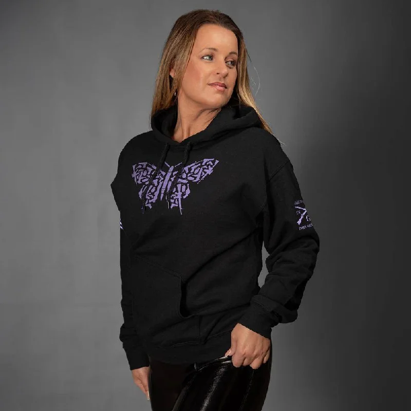 Women's 2A Butterfly Hoodie - Black