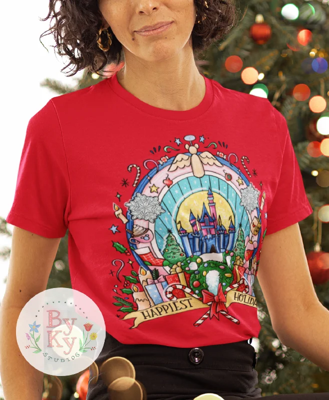 Classic Style Happiest Holidays Unisex Tee