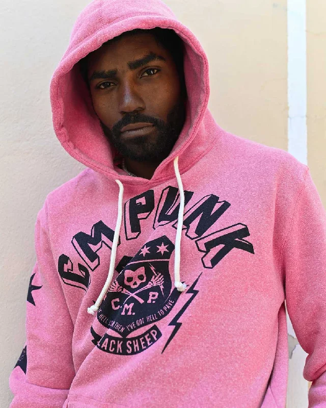 CM Punk 'Black Sheep' Pink PO Hoody