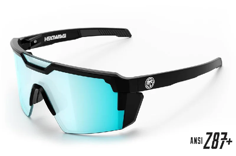 FUTURE TECH SUNGLASSES: BLACK FRAME ARCTIC CHROME Z87+