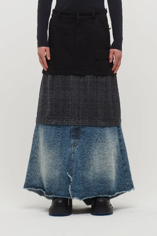 Balenciaga Layered Cargo Skirt