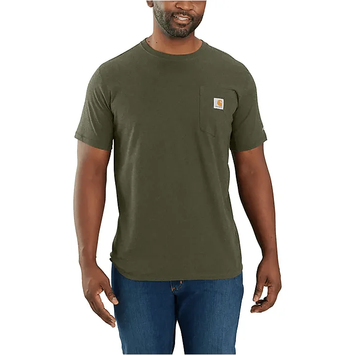 High-end Sense Carhartt force® relaxed fit midweight short-sleeve pocket t-shirt - Basil Heather