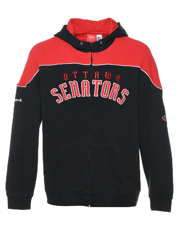 Black Ottawa Senators Printed Hoodie - L