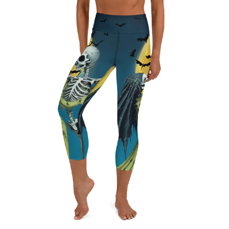 Skeleton and Zombie Yoga Capris