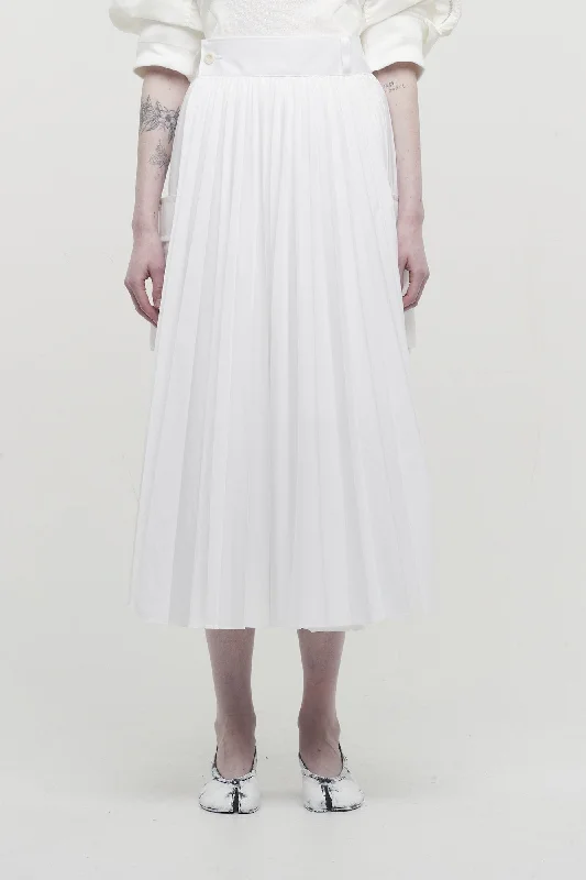 Sacai Thomas Mason Cotton Poplin Skirt