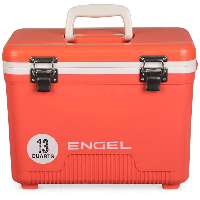 Dressing Tips 13 Quart Drybox / Cooler: Coral