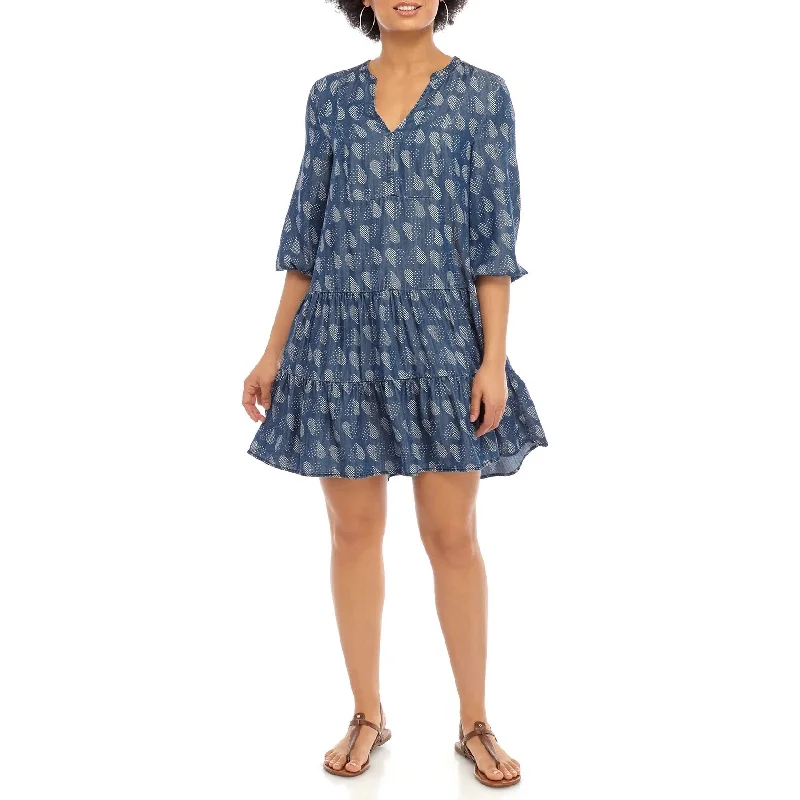 Youthful Vitality Tommy Hilfiger Women's Polka Heart Peasant Dress Blue Size 2 Extra Large