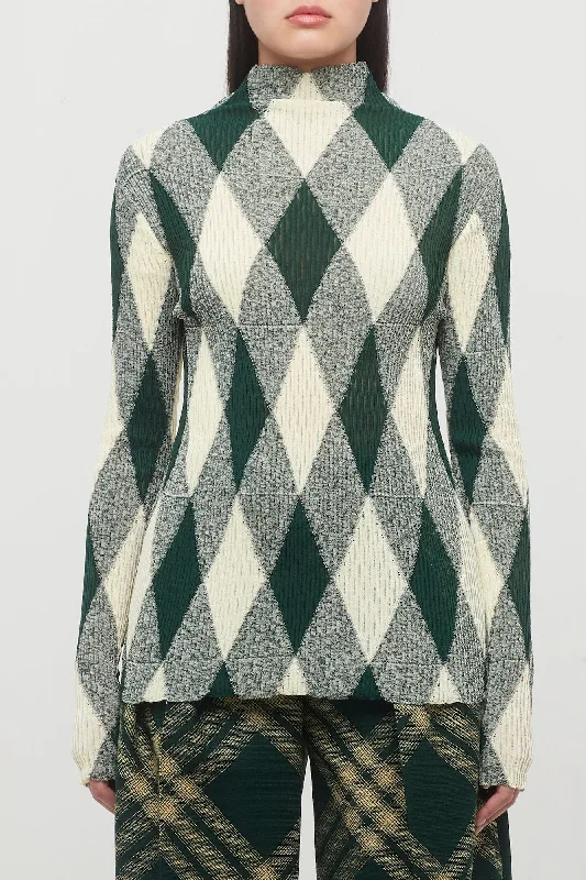 Burberry Ivy IP Pattern Turtleneck