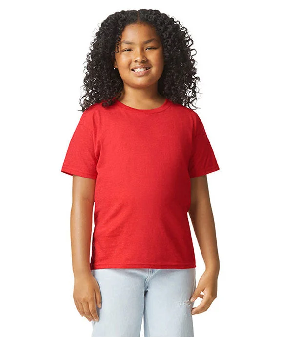 Elegant Outline G670B - Gildan Youth Softstyle CVC T-Shirt | Red Mist