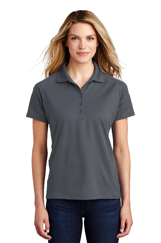 Fresh Comfort Sport-Tek Womens Dri-Mesh Moisture Wicking Short Sleeve Polo Shirt - Steel Grey Fresh Comfort Sport-Tek Womens Dri-Mesh Moisture Wicking Short Sleeve Polo Shirt - Steel Grey