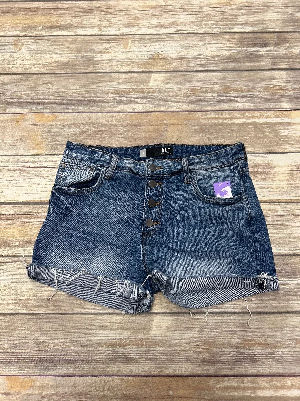 Blue Denim Shorts Kut, Size 8