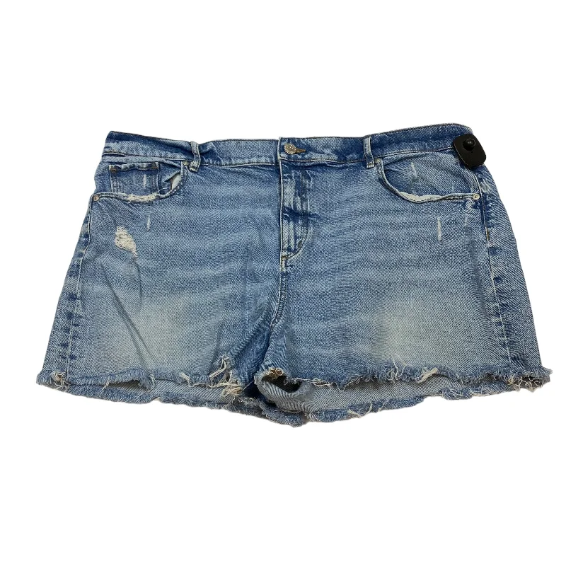 Blue Denim Shorts Loft, Size 18