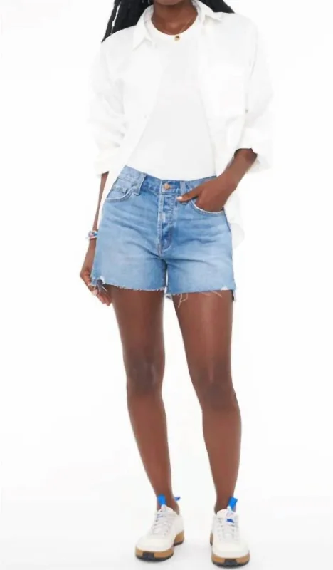 Connor Relaxed High Rise Vintage Shorts In Solstice Vintage